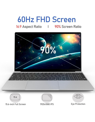 Portátil MTWZMM 15.6" FHD, Celeron N5095, 8GB RAM, 256GB SSD