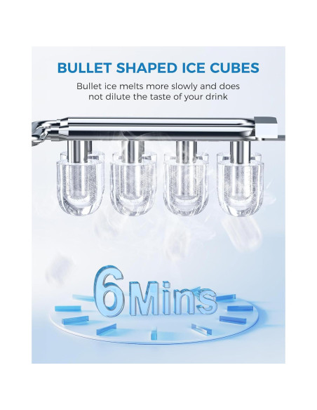 Fabricador de Hielo COWSAR HZB-12, 12.02 kg/24h, Portátil