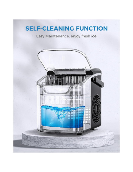 Fabricador de Hielo COWSAR HZB-12, 12.02 kg/24h, Portátil