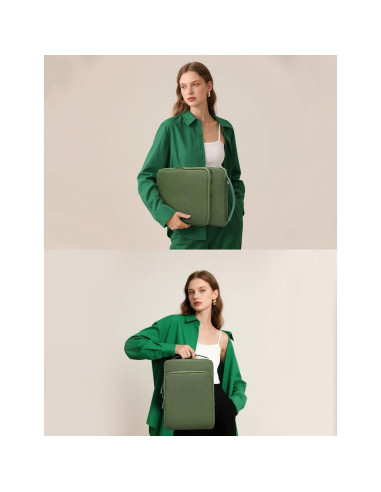 Funda para Laptop 14-15" HYZUO Verde Hierba Resistente al Agua