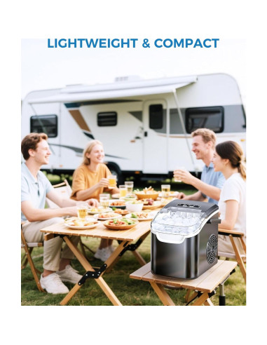 Fabricador de Hielo COWSAR HZB-12, 12.02 kg/24h, Portátil