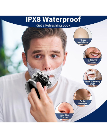 Afeitadora Eléctrica 7D Premium ST-6900s para Hombres Calvos