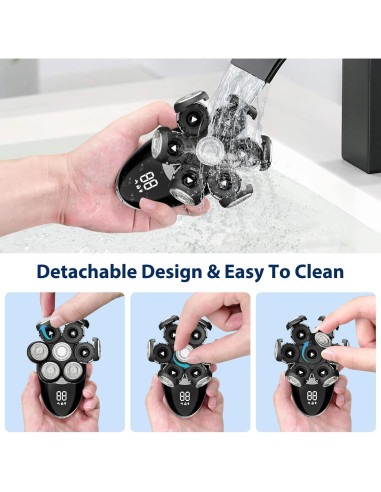 Afeitadora Eléctrica 7D Premium ST-6900s para Hombres Calvos