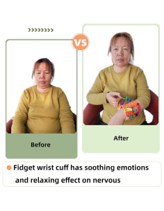 Muñequera Sensorial Welsoon para Alzheimer y Autismo 28x13 cm 2