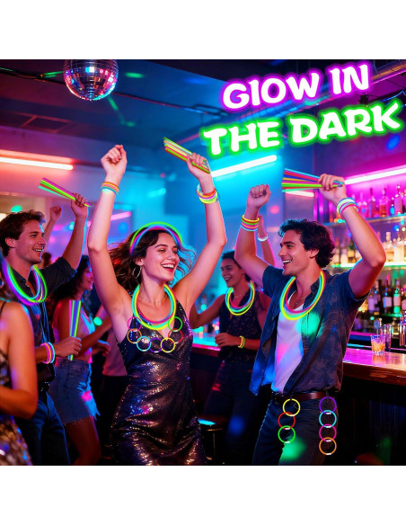 Palitos Brillantes TURNMEON 500 Piezas 20 cm 7 Colores