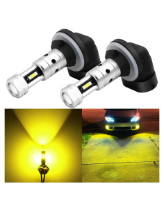 Bombillas de Niebla LED PHINLION 881 Amarillo 3000K - 3800 Lúmenes