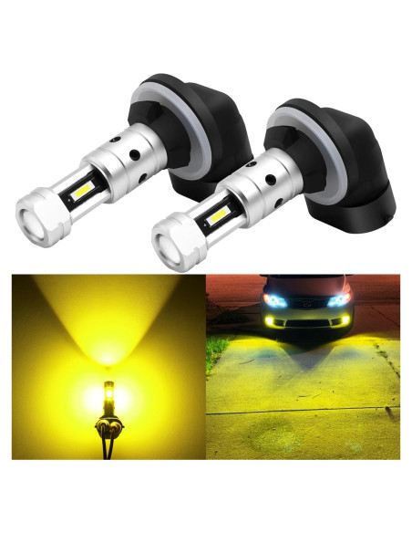 Bombillas de Niebla LED PHINLION 881 Amarillo 3000K - 3800 Lúmenes