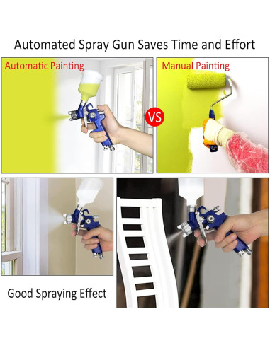 Pistola de Pulverización HVLP Tosucs H2000 1.0mm 125ml