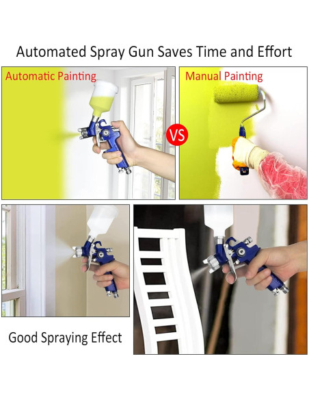 Pistola de Pulverización HVLP Tosucs H2000 1.0mm 125ml