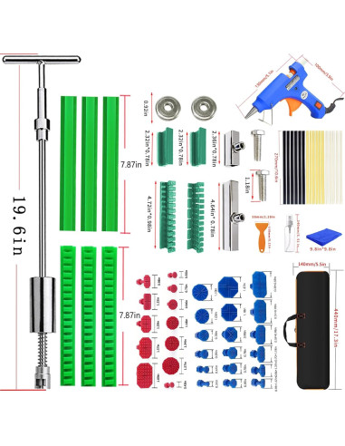 Kit de Extracción de Abolladuras DBG05 - Extractor T-Bar y Accesorios