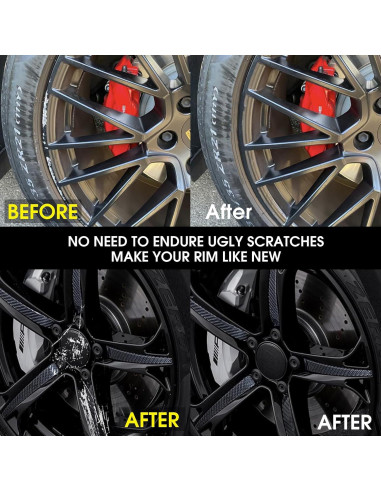 Pintura de Retoque de Llanta Negra Mate Evlisrtpk - Kit Reparación