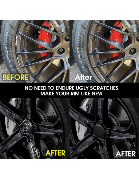 Pintura de Retoque de Llanta Negra Mate Evlisrtpk - Kit Reparación