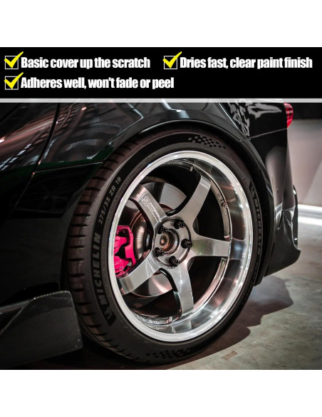 Pintura de Retoque de Llanta Negra Mate Evlisrtpk - Kit Reparación
