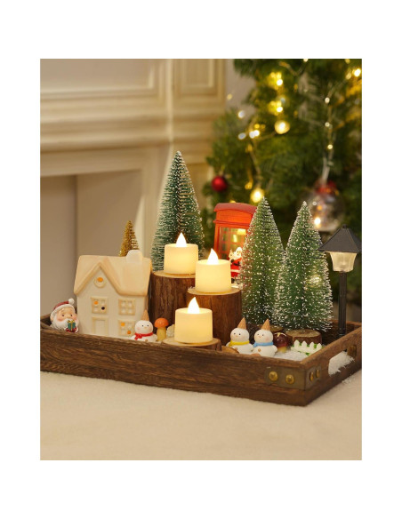 Paquete de 12 Velas LED Votivas Amagic Blancas Cálidas