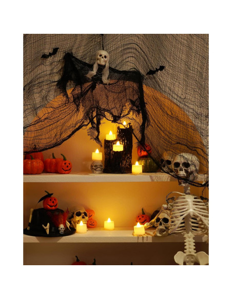 Paquete de 12 Velas LED Votivas Amagic Blancas Cálidas