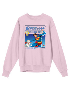 Sudadera Manga Larga Rosa Superman 2025 Krypto 3X-L