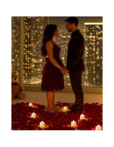 Paquete de 12 Velas LED Votivas Amagic Blancas Cálidas