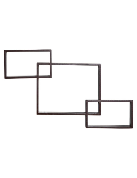 Estantería Flotante Nearly Natural 78.74 cm MDF Negro