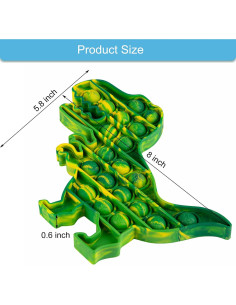 Juguete Sensorial Pop Bubble Fidget AIZIXIN Dinosaurio Camuflaje 2