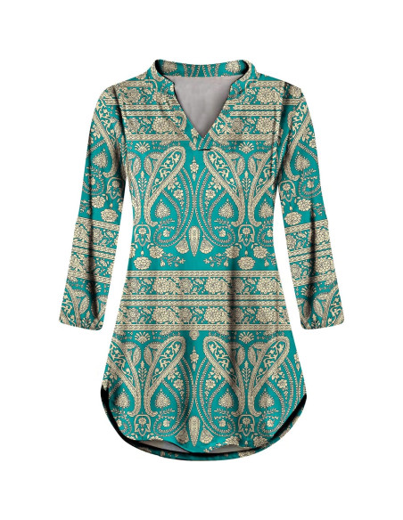 Camiseta de Lactancia Manga Larga Mujer H9916 Verde