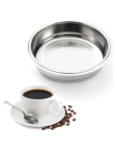 Filtro de café de acero inoxidable WenTigDY 51 mm para espresso