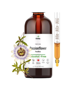Tintura de Flor de Pasión Herbity 50 ml - Sin Alcohol, Vegana