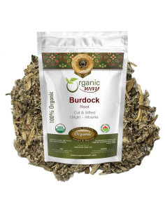 Raíz de Bardana Seco Organic Way 0.45 kg - Té Herbal Orgánico