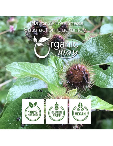 Raíz de Bardana Seco Organic Way 0.45 kg - Té Herbal Orgánico