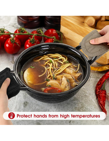 Cubiertas de Mango de Sartén de Hierro Fundido Yuomeaz 4Pcs