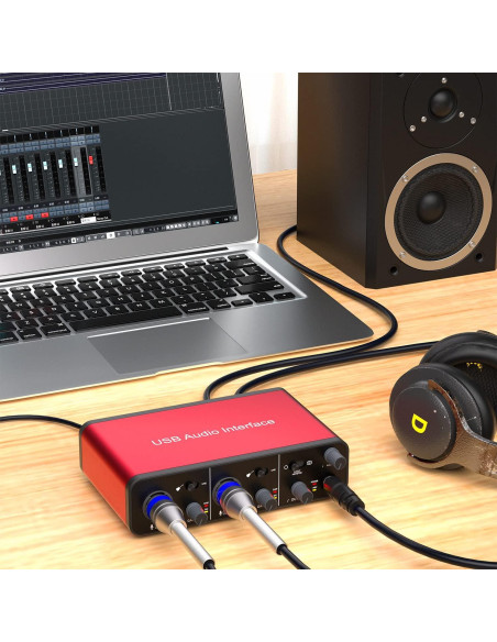 Interfaz de Audio USB-C LVY AR004 24Bit/192kHz 48V Phantom