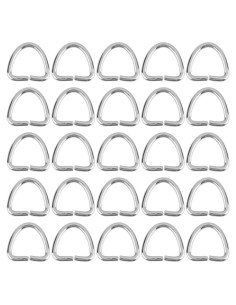 Anillos Triángulo de Metal 200 Pcs SUNNYCLUE Acero Inoxidable