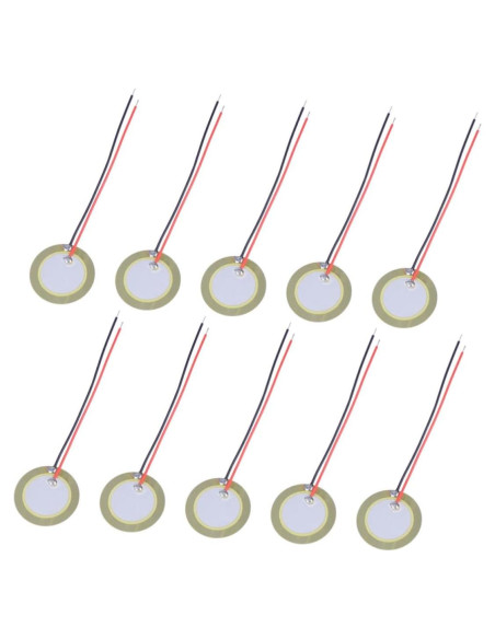 10 Piezas Disco Piezoeléctrico 20mm Cobre para Instrumentos