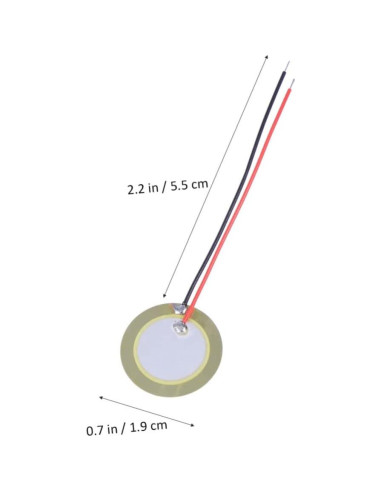 10 Piezas Disco Piezoeléctrico 20mm Cobre para Instrumentos