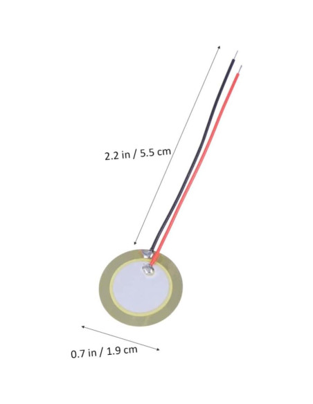 10 Piezas Disco Piezoeléctrico 20mm Cobre para Instrumentos
