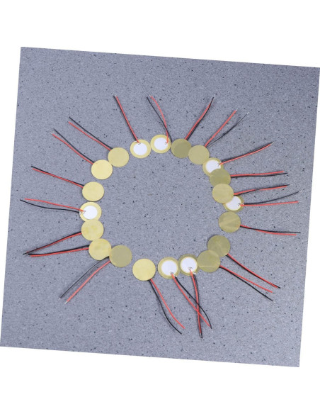 10 Piezas Disco Piezoeléctrico 20mm Cobre para Instrumentos
