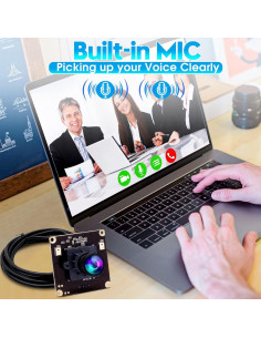 Cámara USB 4K ELP IMX317 con Micrófono Doble 100 2