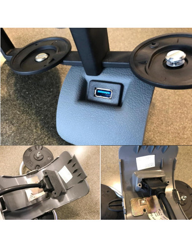 Cable de Panel USB 3.0 HCFeng 1m Negro para Vehículos