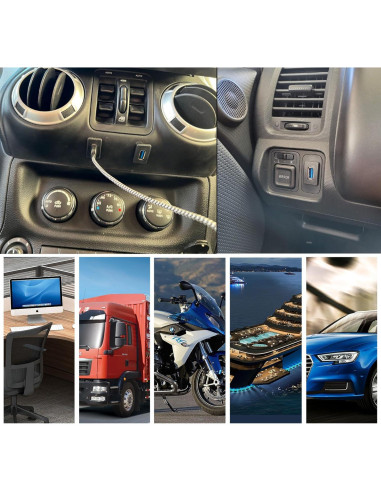 Cable de Panel USB 3.0 HCFeng 1m Negro para Vehículos