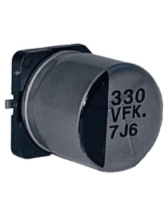 Paquete de 2 Capacitores Electrolíticos Aluminio 330uF 35V AVLIS-CO