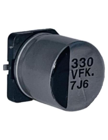 Paquete de 2 Capacitores Electrolíticos Aluminio 330uF 35V AVLIS-CO