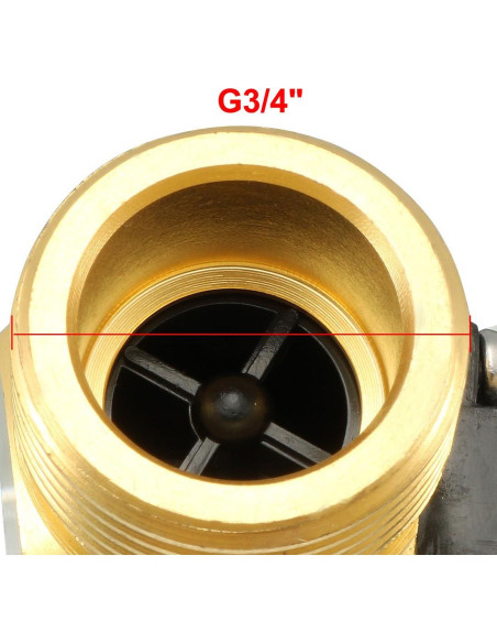 Sensor de Flujo de Agua uxcell G3/4 Efecto Hall 2-45L/min