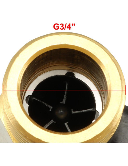 Sensor de Flujo de Agua uxcell G3/4 Efecto Hall 2-45L/min