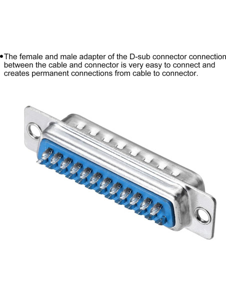 Conectores de soldadura MECCANIXITY DB25 macho - Paquete de 4