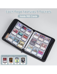 Álbum de Tarjetas ProCase 900 Bolsillos Negro 50 Fundas 2