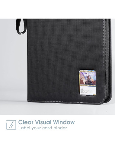 Álbum de Tarjetas ProCase 900 Bolsillos Negro 50 Fundas
