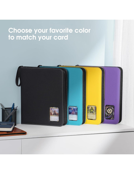 Álbum de Tarjetas ProCase 900 Bolsillos Negro 50 Fundas