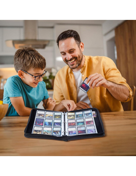 Álbum de Tarjetas ProCase 900 Bolsillos Negro 50 Fundas