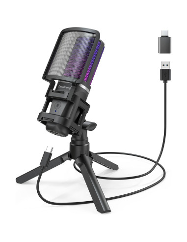 Micrófono de Condensador USB ZealSound A68 Pro 192kHz