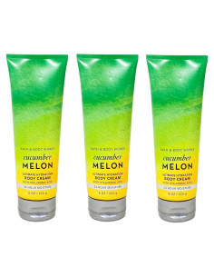 Paquete de 3 Cremas Corporales Hidratantes Melón y Pepino Bath & Body Works