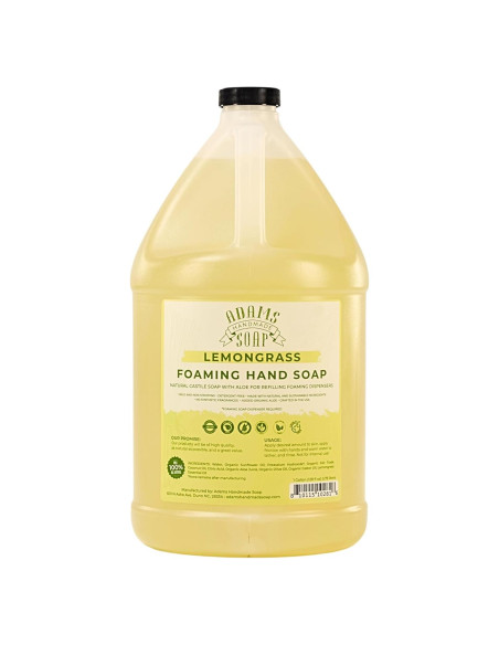 Jabón Líquido Espumoso Adams 3.78L - Hierba Limón Ecológico